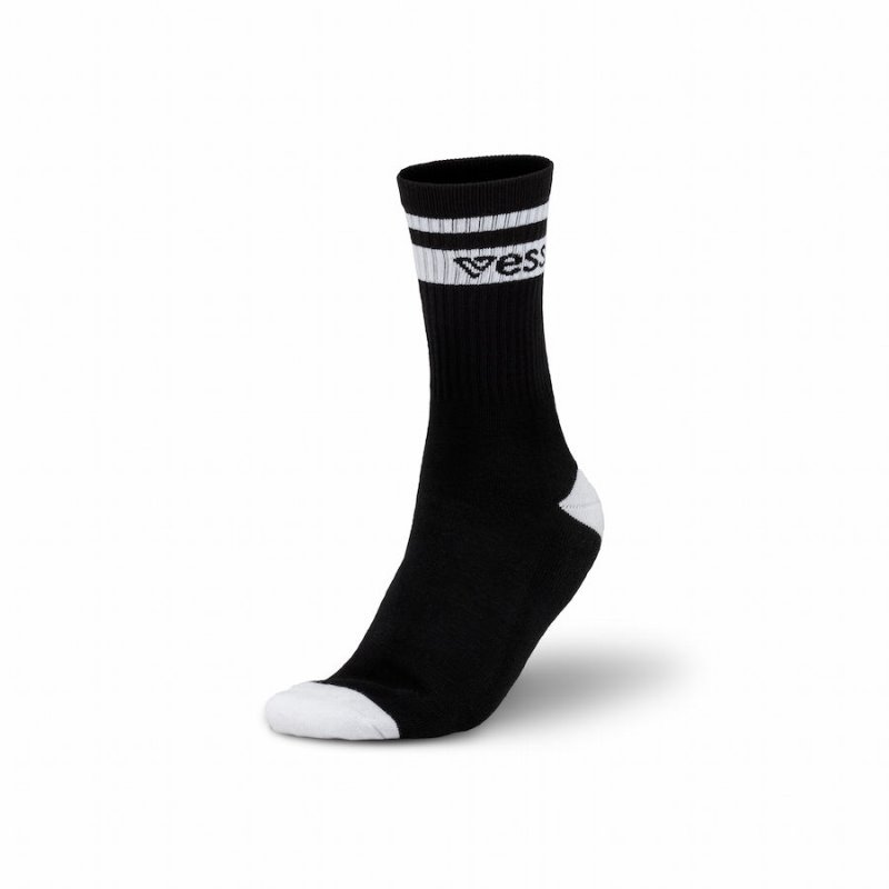 Vessi Crew Socks Accessories Socks Black | CA-19163