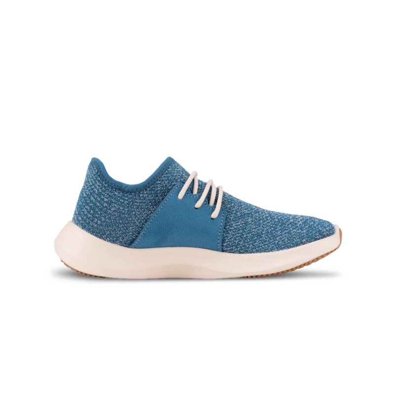 Vessi Everyday Classic Men's Waterproof Shoes Blue White | CA-29060