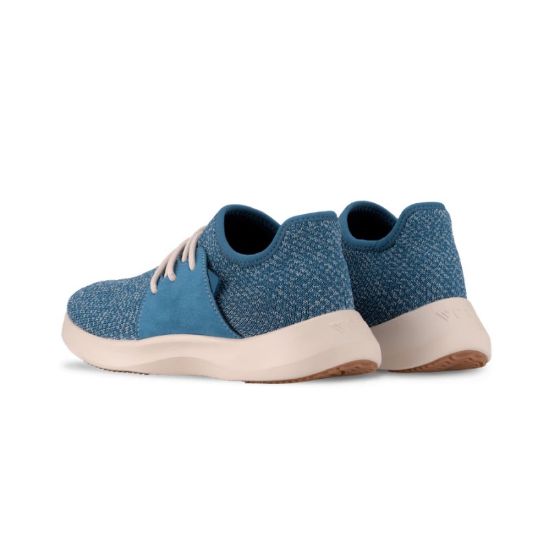 Vessi Everyday Classic Men's Waterproof Shoes Blue White | CA-29060