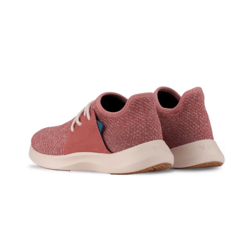 Vessi Everyday Classic Men's Waterproof Shoes Pink Red White | CA-32575