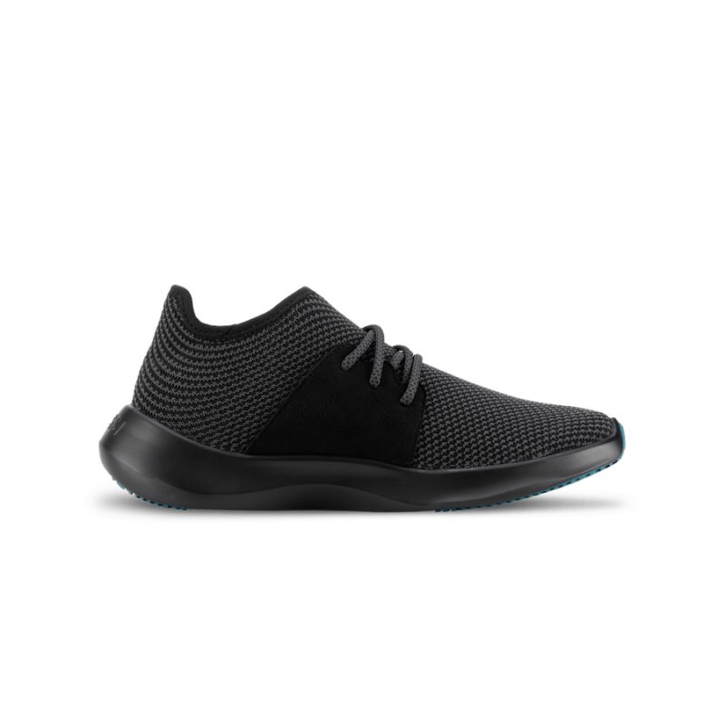 Vessi Everyday Classic Men's Waterproof Shoes Black / Black | CA-35192