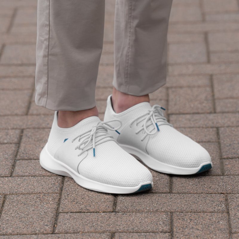 Vessi Everyday Classic Men's Waterproof Shoes White | CA-42597