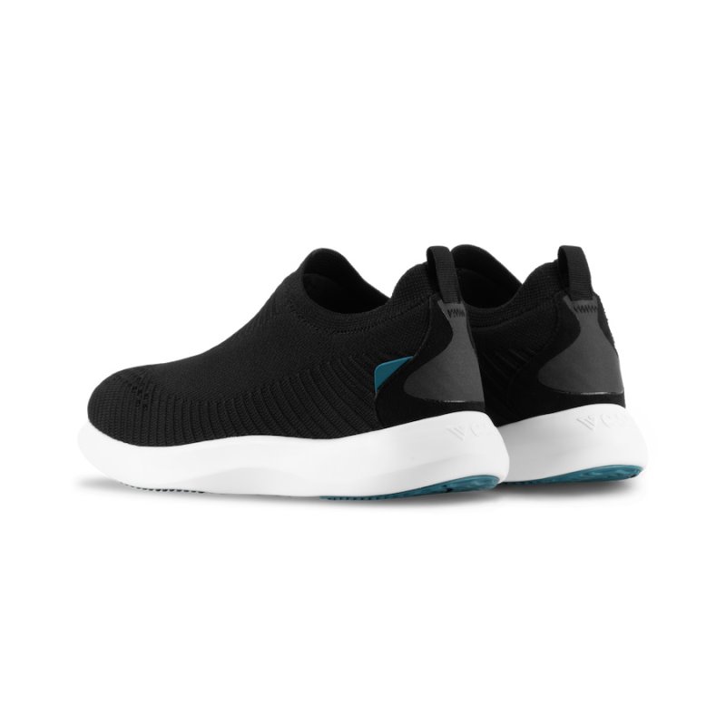 Vessi Everyday Move Slip Ons Men's Waterproof Sneakers Black | CA-29368