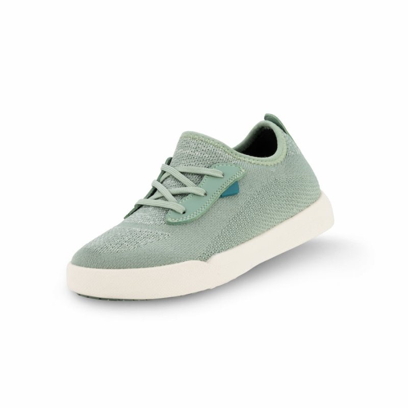 Vessi Weekend Kids' Waterproof Sneakers Green | CA-44645