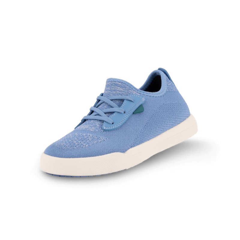 Vessi Weekend Kids\' Waterproof Sneakers Blue | CA-72809