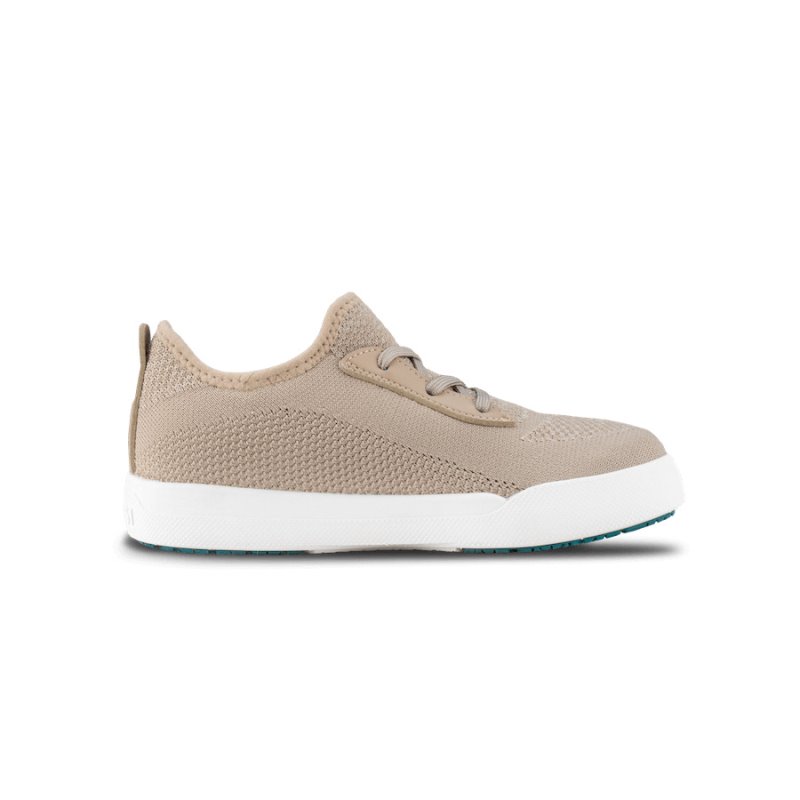 Vessi Weekend Kids' Waterproof Sneakers Beige | CA-73462