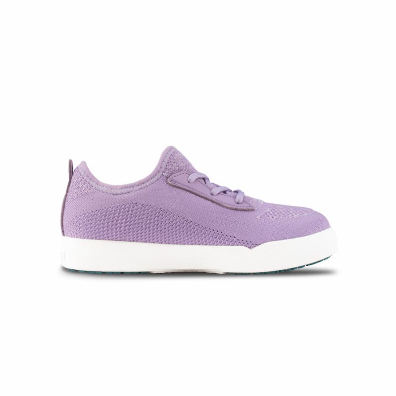 Vessi Weekend Kids' Waterproof Sneakers Purple | CA-73979