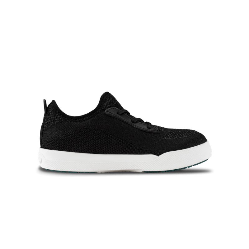 Vessi Weekend Kids' Waterproof Sneakers Black | CA-91515