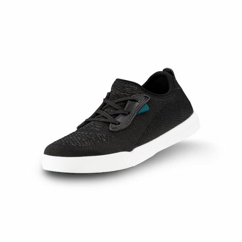 Vessi Weekend Kids' Waterproof Sneakers Black | CA-91515