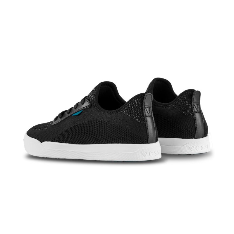 Vessi Weekend Men's Waterproof Sneakers Black | CA-09674