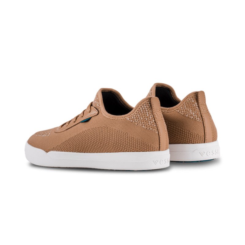 Vessi Weekend Men's Waterproof Sneakers Brown | CA-26079