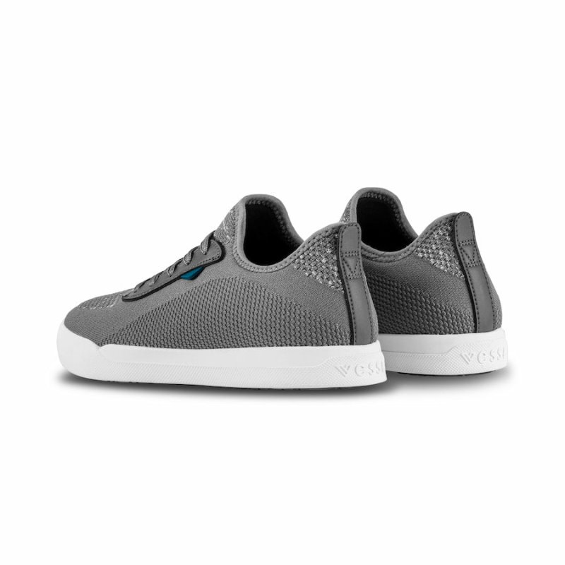 Vessi Weekend Men's Waterproof Sneakers Grey | CA-44959