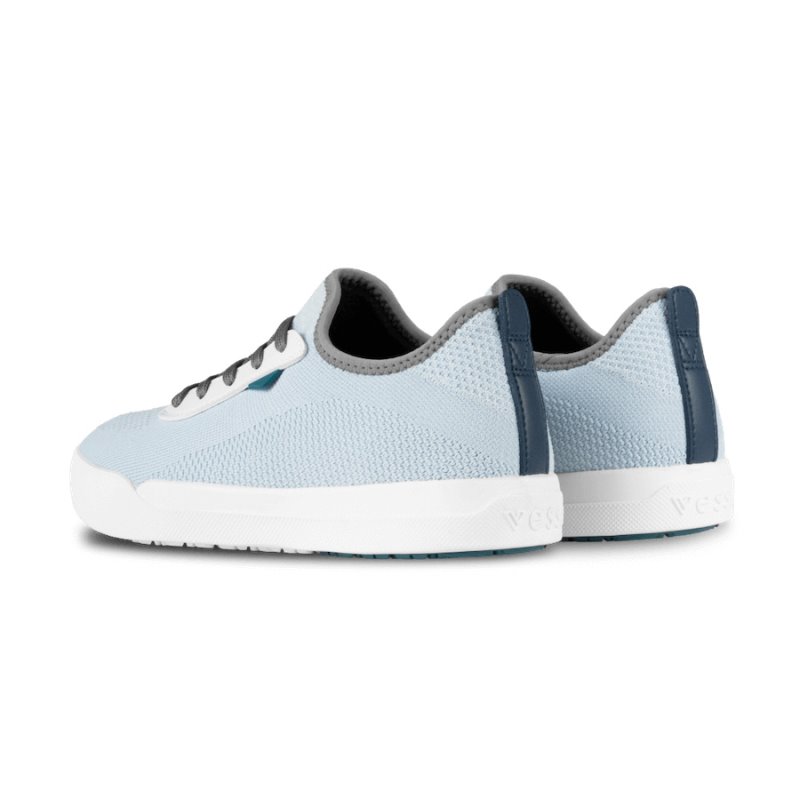 Vessi Weekend Men's Waterproof Sneakers Blue | CA-64031