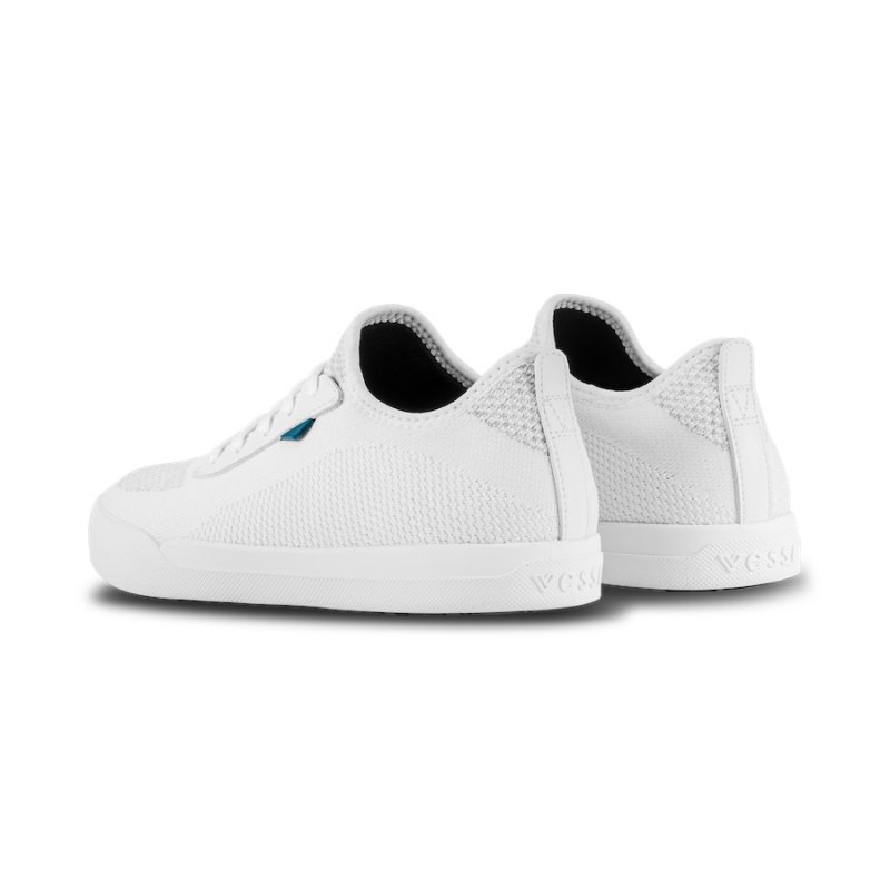 Vessi Weekend Women's Waterproof Sneakers White | CA-28244