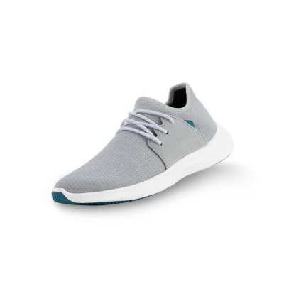 Vessi Everyday Classic Men's Waterproof Shoes White Grey | CA-27711