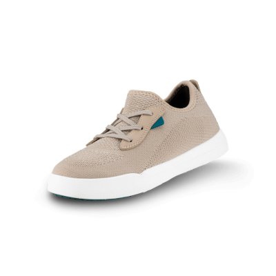 Vessi Weekend Kids' Waterproof Sneakers Beige | CA-73462